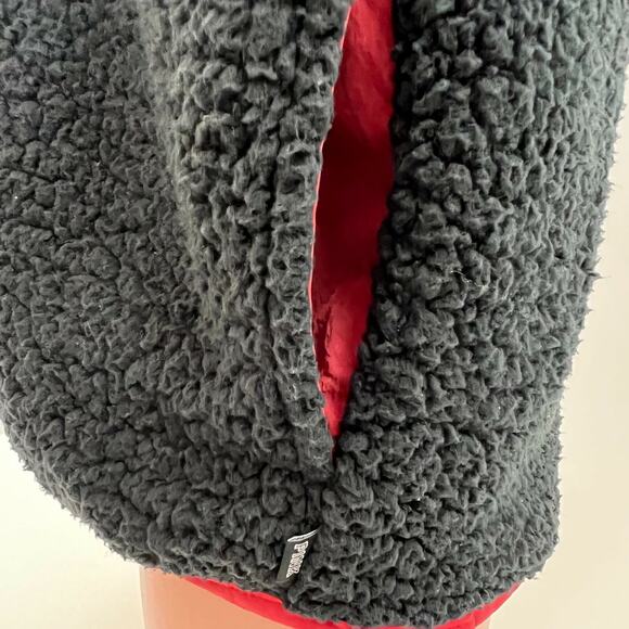 Victoria's Secret PINK Collegiate Collection Fleece Snap Button Black Jacket XS - Picture 5 of 10